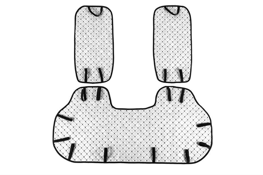Rear Seat Covers ECO (Set, Black with Black Stitching) Photo 8