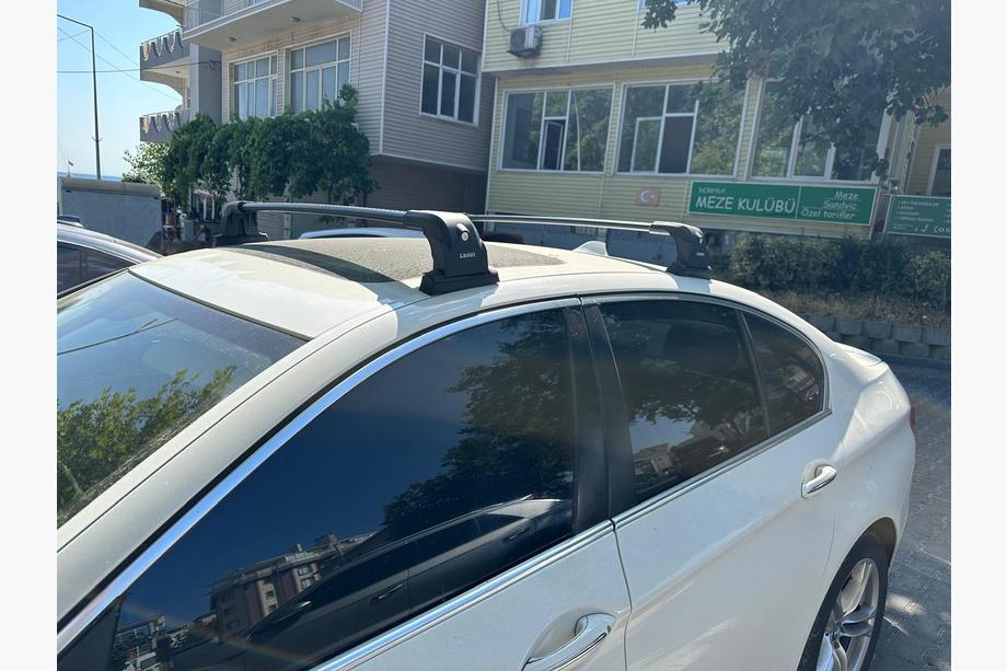 BMW 5 Series F10/F11 2010–2016 Roof rack (cross bars) for original mounting points Ecem V3 (2 pcs) Grey, 145 cm Photo 2