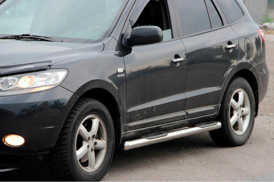Hyundai Santa Fe 2 2006-2012 Side Pipes B3 (2 pcs, Stainless Steel) Image