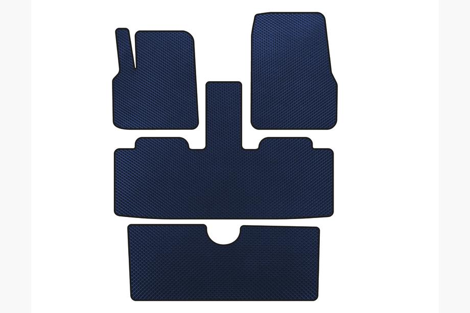 Renault Espace 2002-2014 EVA Floor Mats (3 Rows, 7-Seater, Blue) Image