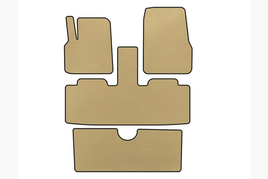 Renault Espace 2002-2014 EVA Floor Mats (3 Rows, 7-Seater, Beige) Image