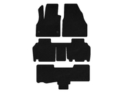 Renault Kangoo 2008–2020 Textile Floor Mats Classic (3 Rows, 5-Door/7-Seater, Black) photo 1