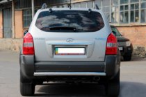 Hyundai Tucson JM 2004- Rear Bar AK002 (Stainless Steel) photo 1