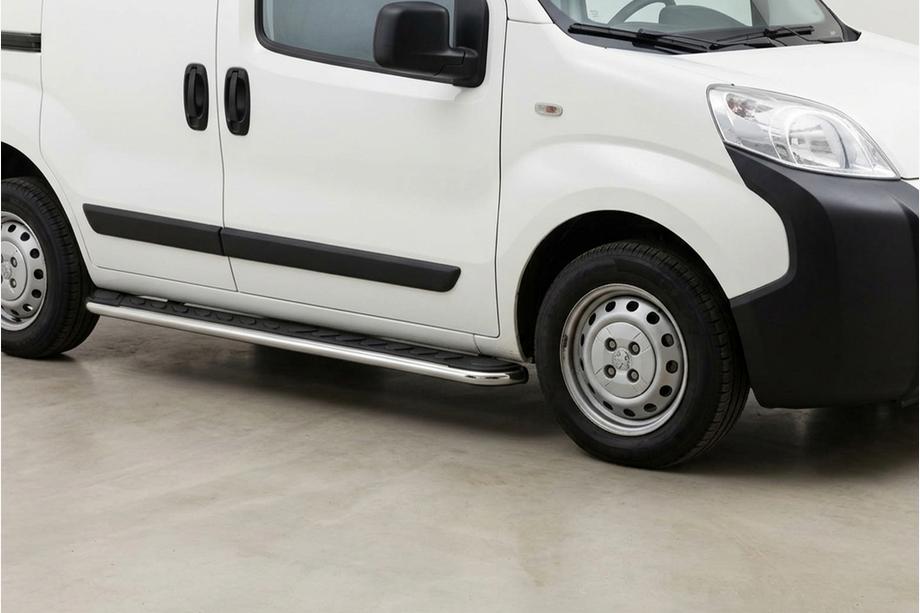 Peugeot Bipper 2008-2017 Side Steps Maydos V1 (2 pcs, Aluminum & Stainless Steel) Image