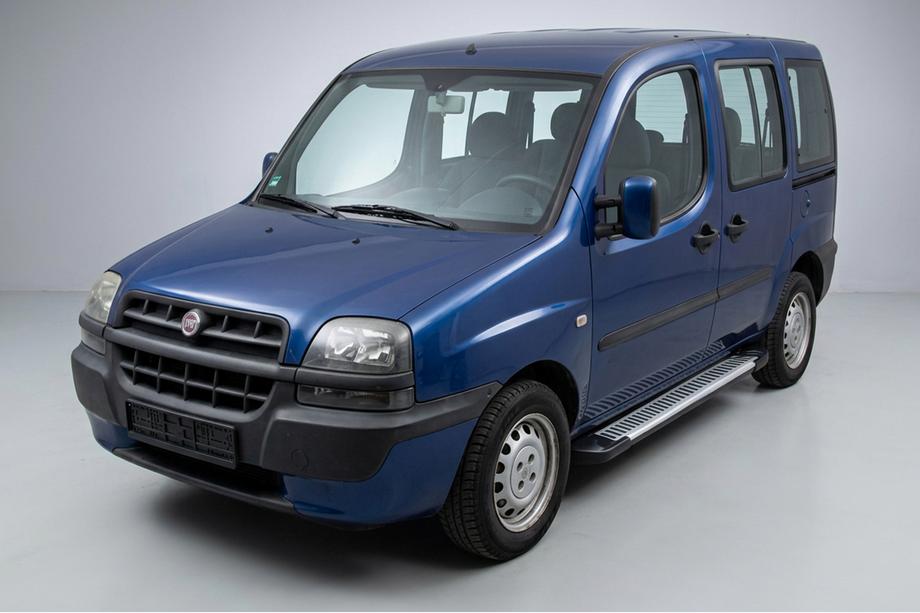 Fiat Doblo I 2001-2005 Side Steps Line (2 pcs, Aluminum) Image
