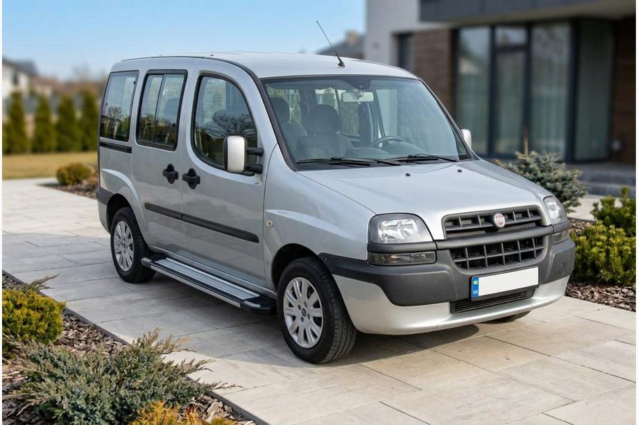 Fiat Doblo I 2001-2005 Side Steps Rainbow (2 pcs, Aluminum) Image