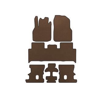 EVA Floor Mats (3 Rows, Brown)