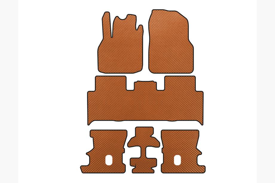 Renault Scenic/Grand 2003-2009 EVA Floor Mats (3 Rows, Orange) Photo 1