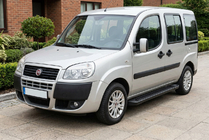 Fiat Doblo I 2005-2010 Side Steps Allmond Black (2 pcs, Aluminum) photo 1