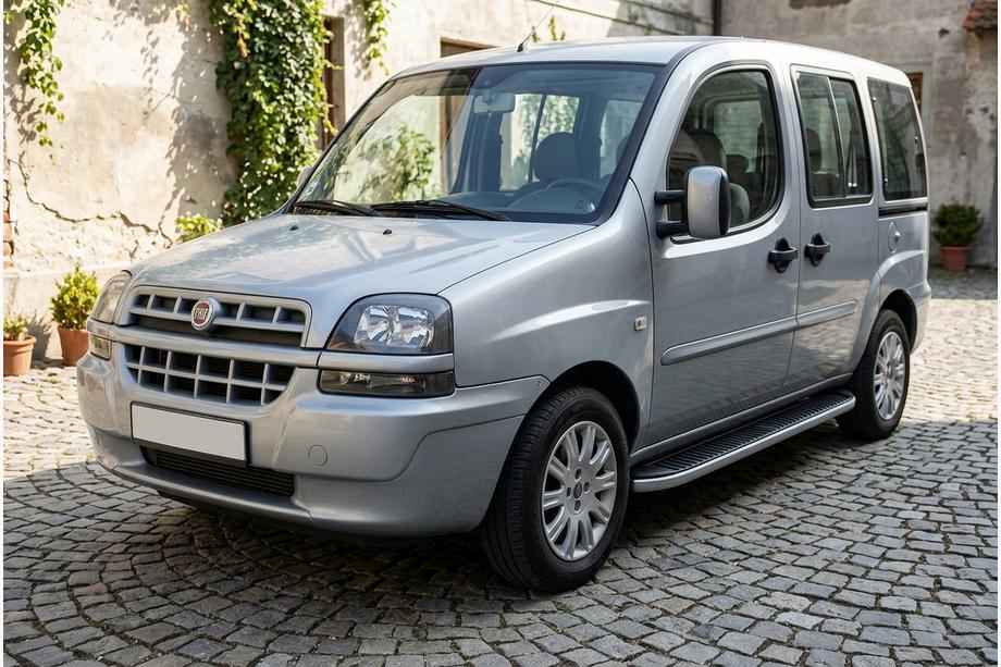 Fiat Doblo I 2005-2010 Side Steps Tayga (2 pcs, Aluminum) Image