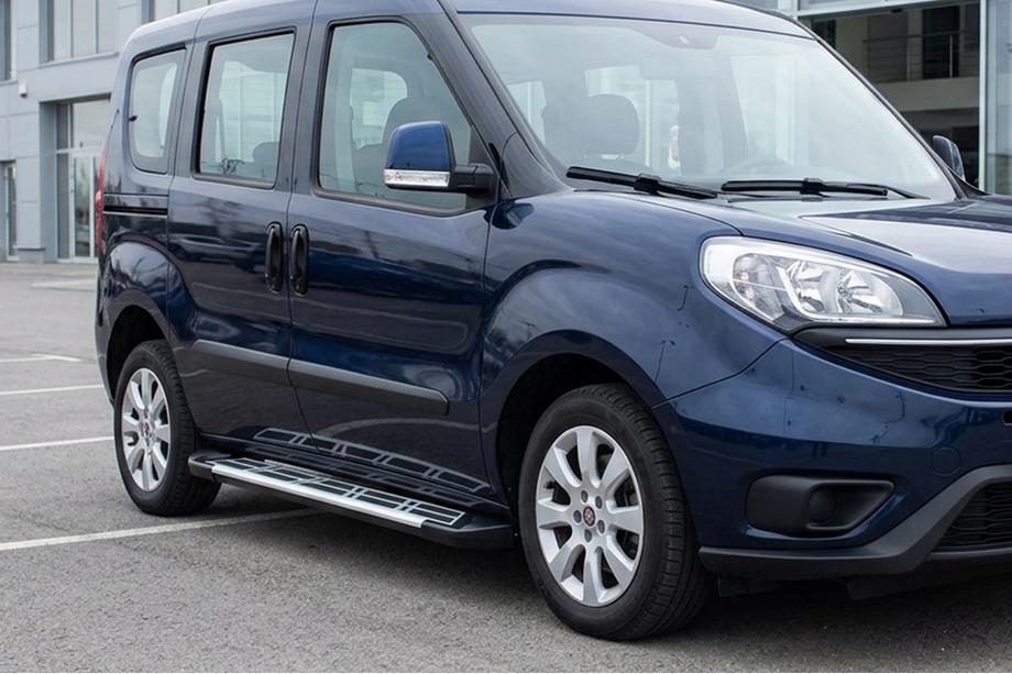 Fiat Doblo II 2010-2022 Side Steps Sunrise (2 pcs, Aluminum) Image
