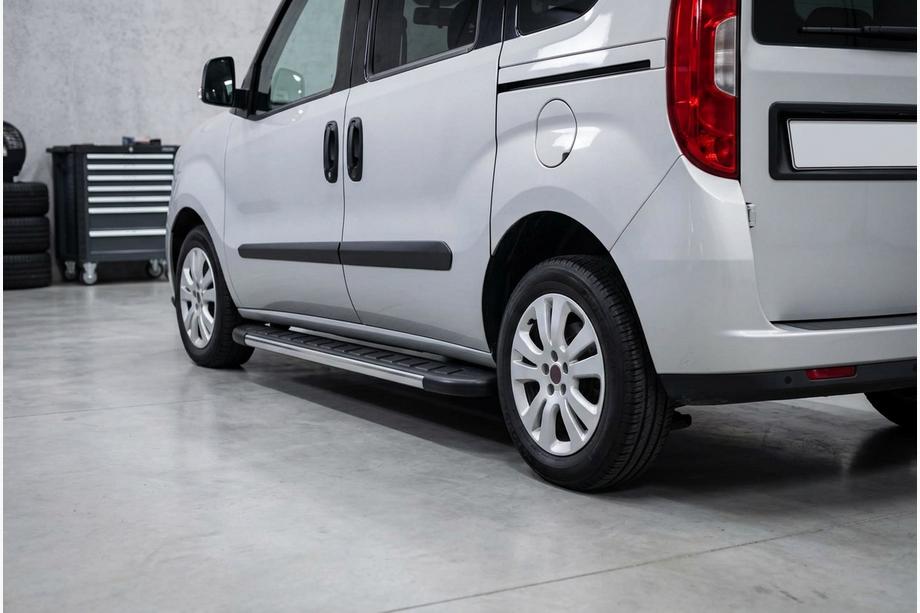 Fiat Doblo II 2010-2022 Side Steps Duru (2 pcs, Aluminum) Image