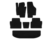 Seat Alhambra 2010- Textile Floor Mats Classic (3 Rows, Black) photo 1
