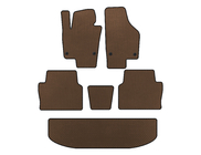 Seat Alhambra 2010- EVA Floor Mats (3 Rows, Brown) photo 1