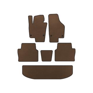 EVA Floor Mats (3 Rows, Brown) Seat Alhambra 2010-