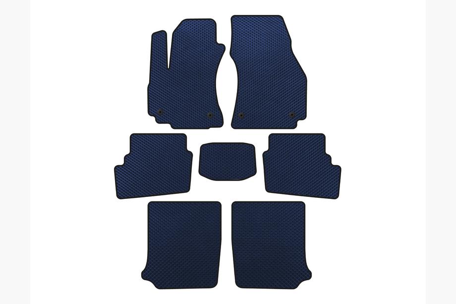 Opel Zafira A 1998-2005 EVA Floor Mats (3 Rows, 2003-2005, 7-Seater, Blue) Image