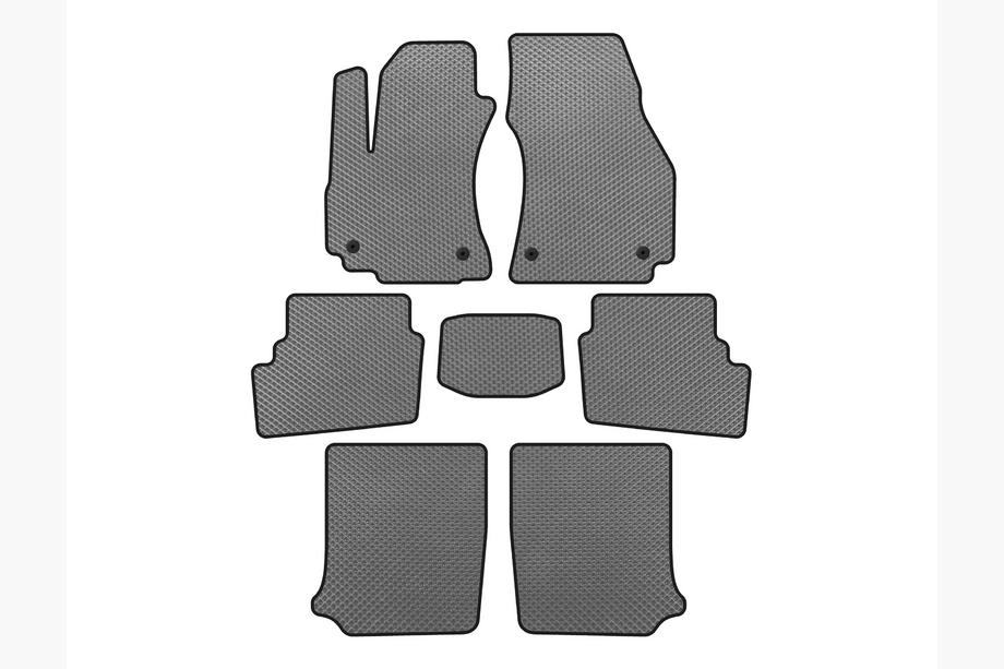 Opel Zafira A 1998-2005 EVA Floor Mats (3 Rows, 2003-2005, 7-Seater, Grey) Image