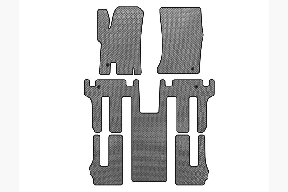 Ssang Yong Rodius EVA Floor Mats 2004-2008 (3 rows, Grey) Image