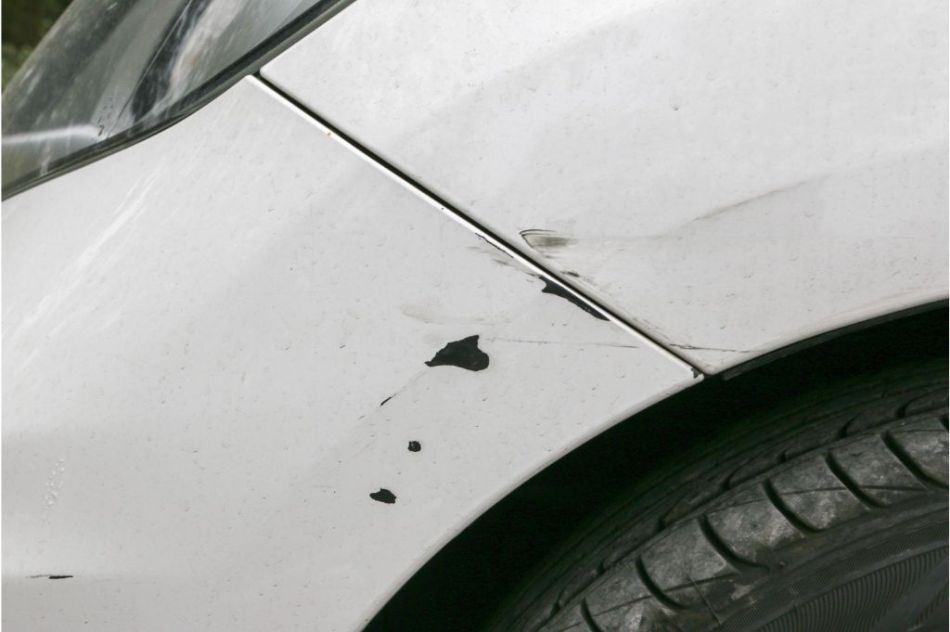 What is the danger of chips appearing on a car?