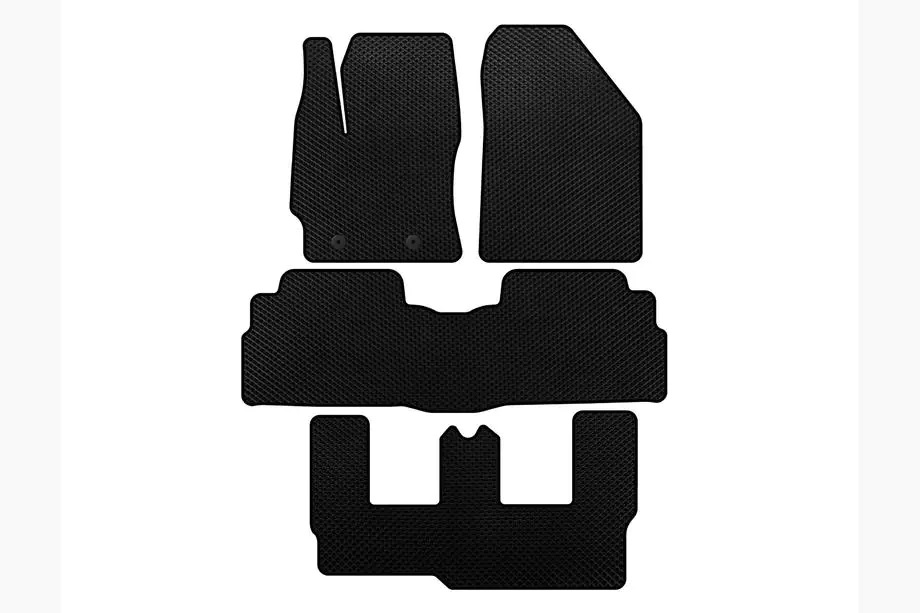 Toyota Verso 2009–2018 EVA Floor Mats (3 Rows, 7-Seater, Black) Image