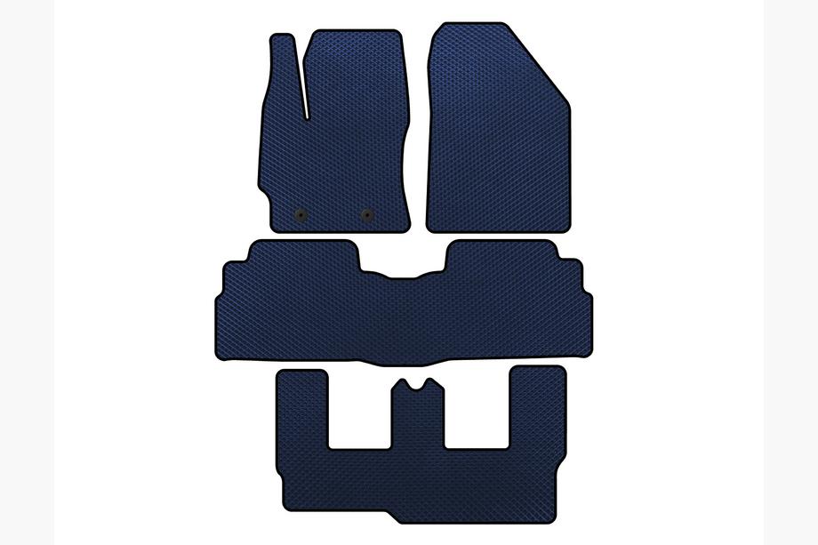 Toyota Verso 2009–2018 EVA Floor Mats (3 Rows, 7-Seater, Blue) Image