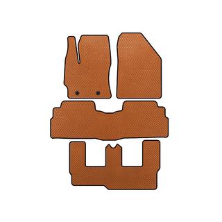 EVA Floor Mats (3 Rows, 7-Seater, Orange)
