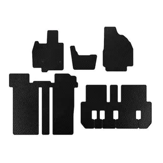 EVA Floor Mats (3 Rows, 6-Seater, Black)
