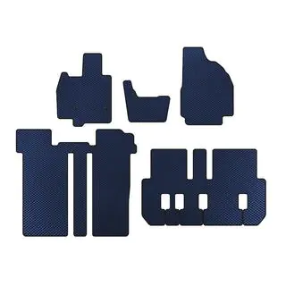 EVA Floor Mats (3 Rows, 6-Seater, Blue)