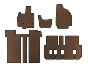 Toyota Previa 2006-2019 EVA Floor Mats (3 Rows, 6-Seater, Brown) photo 1