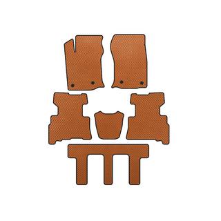 EVA Floor Mats (3 Rows, 2014-2024, 7-Seater, Orange)