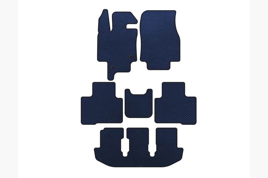 Toyota Highlander 2019- EVA Floor Mats (3 Rows, 7-Seater, Blue) Image