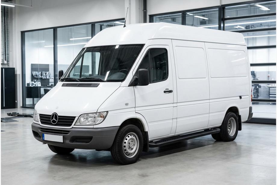 Mercedes Sprinter W901/902/903/904/905 1995–2006 Side Steps Allmond Black (2 pcs, Aluminum) Image