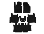 Volkswagen Touran 2003-2010 Textile Floor Mats Classic (3 Rows, 2006-2010, 7-Seater, Black) photo 1