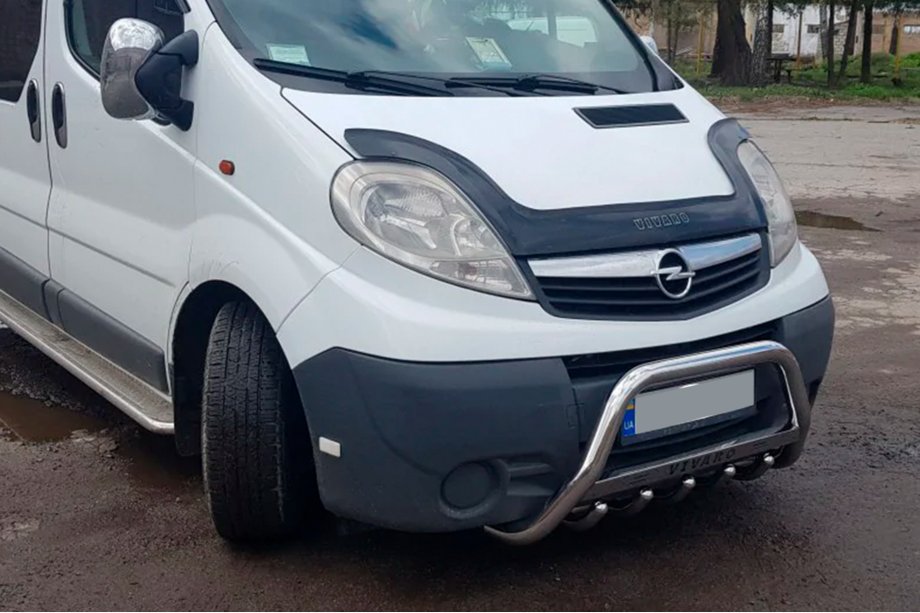 Opel Vivaro 2001–2015 Bull Bar WT003-4 (Stainless Steel) With Inscription Image