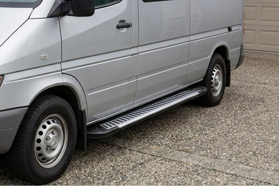 Volkswagen LT 1995-2006 Side Steps Line (2 pcs, Aluminum) Image