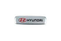 Hyundai Aluminum Badge for Car Mats (1 pc) photo 1