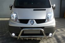 Renault Trafic 2001–2015 Bull Bar WT003-4 (Stainless Steel) With Renault lettering photo 1
