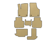 Volkswagen Atlas (Terramont) 2016- EVA Floor Mats (3 Rows, 7-Seater, Beige) photo 1