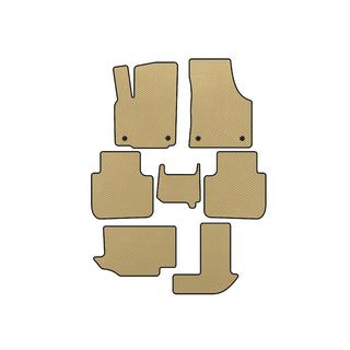EVA Floor Mats (3 Rows, 7-Seater, Beige)