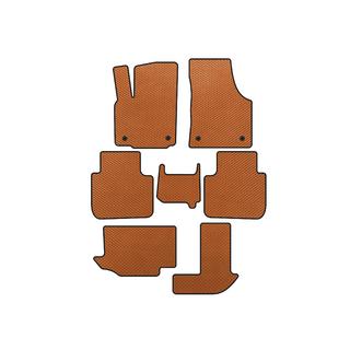 EVA Floor Mats (3 Rows, 7-Seater, Orange)