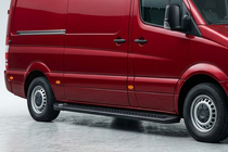 Volkswagen Crafter 2006-2016 Side Steps Allmond Black (2 pcs, Aluminum) photo 1