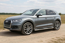 Audi Q5 2017-2025 Side Bars (2 pcs, Stainless Steel) photo 1