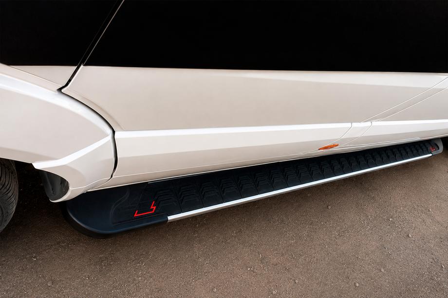 Volkswagen Crafter 2006-2016 Side Steps RedLine V1 (2 pcs, Aluminum) Image