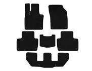 Volvo XC90 2015- Deluxe Textile Floor Mats (3 Rows, Black) photo 1