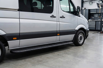 Volkswagen Crafter 2006-2016 Side Steps Bosphorus Black (2 pcs, Aluminum) photo 1