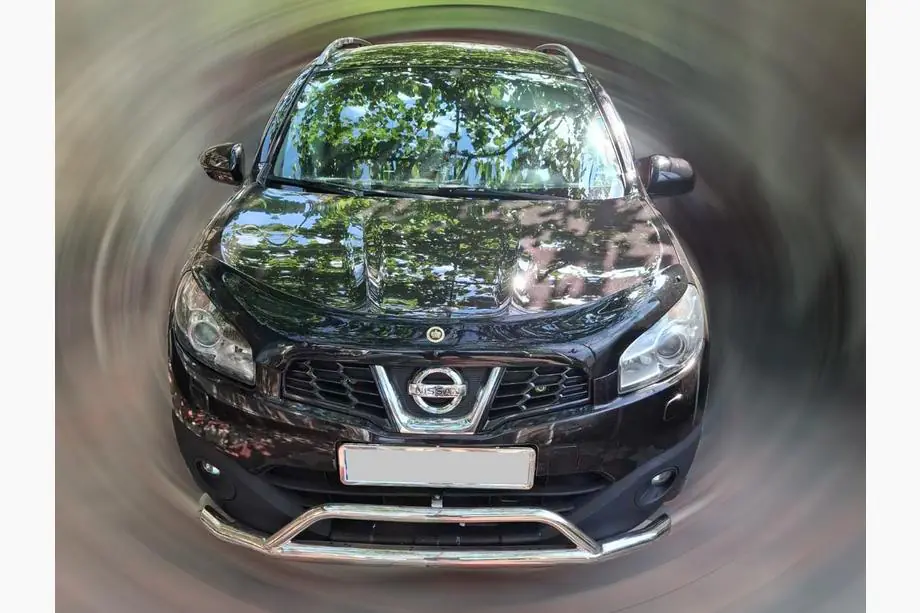 Nissan Qashqai 2007-2010 Front bumper guard (stainless steel) Image