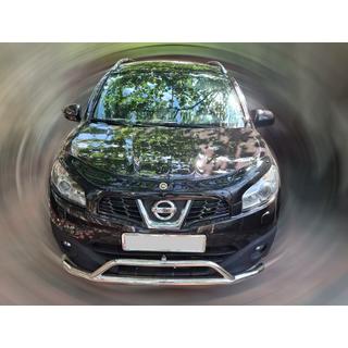 Front bumper guard (stainless steel) Nissan Qashqai 2010-2014