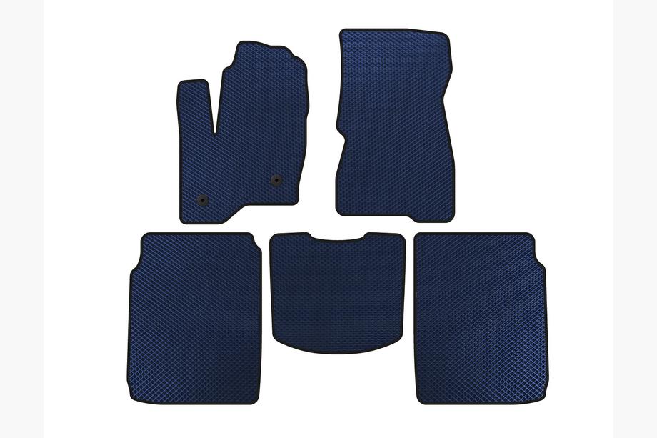 Ford Flex 2009-2019 EVA Floor Mats (2 Rows, 2013-2019, Blue) Image