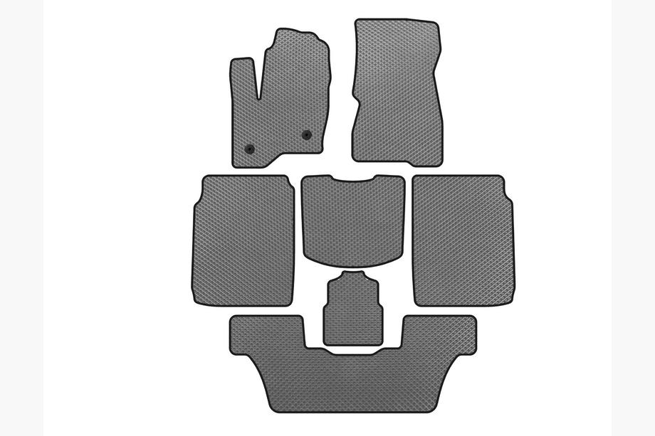 Ford Flex 2009-2019 EVA Floor Mats (3 Rows, 2013-2019, Gray) Image