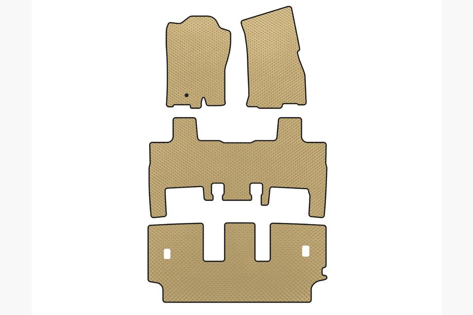Ford Expedition 2007-2017 EVA Floor Mats (2007-2014, Beige) Image